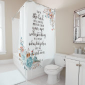 主のシャワーフローラのカーテンに信頼 シャワーカーテン (インサイチュ)