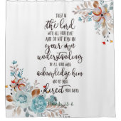 主のシャワーフローラのカーテンに信頼 シャワーカーテン (正面)