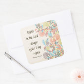 主のステッカーに喜ぶ スクエアシール (封筒)