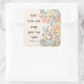 主のステッカーに喜ぶ スクエアシール (バッグ)