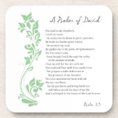 主のダビデの詩は私の羊飼いの聖書の詩だ コースター (正面)