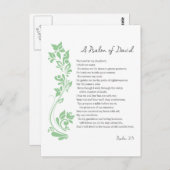 主のダビデの詩は私の羊飼いの聖書の詩だ ポストカード (正面/裏面)