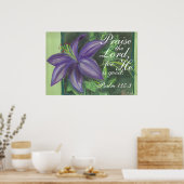 主のフローラを賛美する ポスター (キッチン)