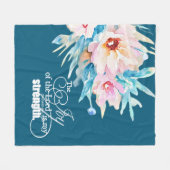 主のフローラ フリースブランケット (正面(横))