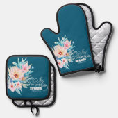 主のフローラ 鍋つかみ&鍋敷きセット (正面/裏面)