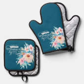 主のフローラ 鍋つかみ&鍋敷きセット (正面/裏面)