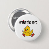 主のボタンを賞賛する 缶バッジ (正面&裏面)