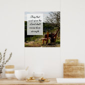 主のポスターの上で待っている者たちエレミヤ29:11 ポスター (キッチン)