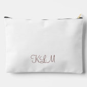 主のミニマルなフローラモノグラムの喜び アクセサリーポーチ (裏面)