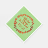 主の与え感謝していリース名ミディアム スタンダードランチョンナプキン (角)