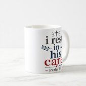 主の世話になる 安らぎのクリスチャン激励 コーヒーマグカップ (正面右)