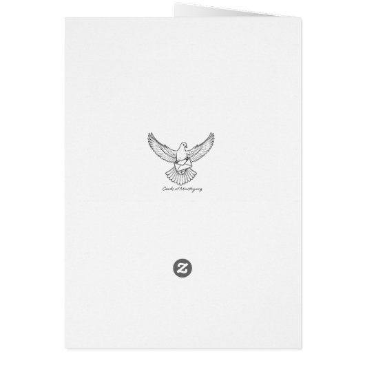 主の中で強く:励ましのグリーティングカード (裏面)