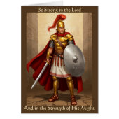 主の中で強く:励ましのグリーティングカード (正面)