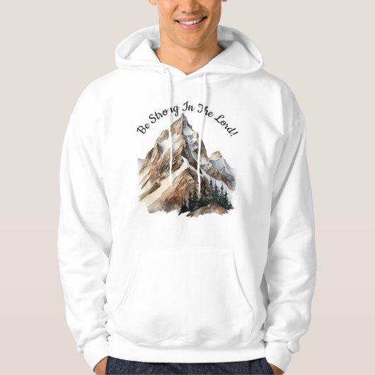 主の中に強くありなさい！ パーカ (正面)