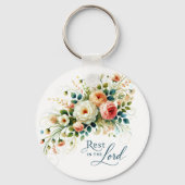 主の中に残るフローラ キーホルダー (正面)