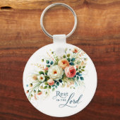 主の中に残るフローラ キーホルダー (正面)