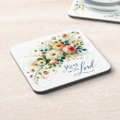 主の中に残るフローラ コースター (左側)