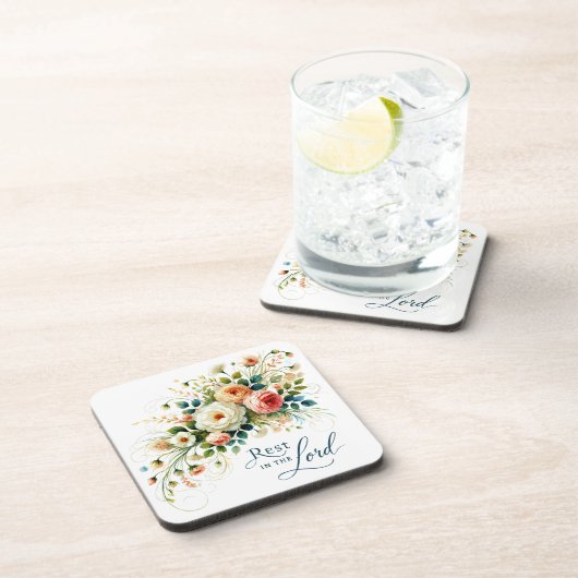 主の中に残るフローラ コースター (右側)