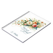 主の中に残るフローラ パーソナライズされた ノートブック (左側)