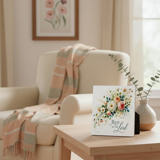 主の中に残るフローラ フォトプラーク