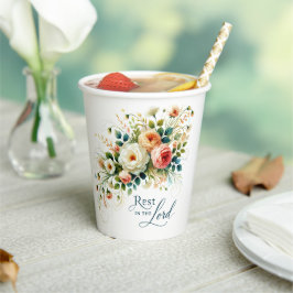 主の中に残るフローラ 紙コップ