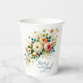 主の中に残るフローラ 紙コップ (正面)