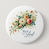 主の中に残るフローラ 缶バッジ (正面)