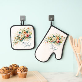 主の中に残るフローラ 鍋つかみ&鍋敷きセット