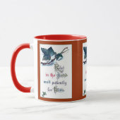 主の中に残る者は彼を待ち続ける マグカップ (左)