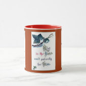 主の中に残る者は彼を待ち続ける マグカップ (中央)