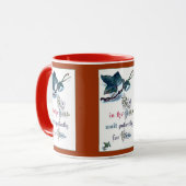 主の中に残る者は彼を待ち続ける マグカップ (正面左)