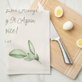 主の信仰に喜感動的ぶ聖なる書物、 経典 キッチンタオル (四つ折り)