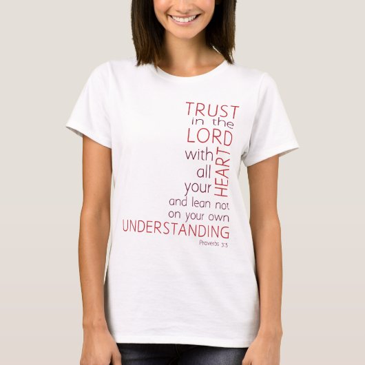 主の信頼 Tシャツ (正面)