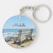 主の前に残る，詩篇37:7 キーホルダー (裏面)