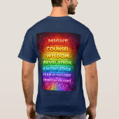 主の前の七霊のTシャツ Tシャツ (裏面)