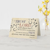 主の勇気付けられる カード (黄色い花)