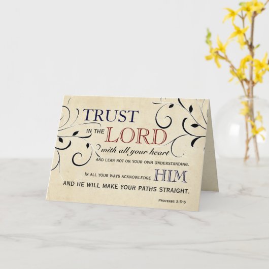 主の勇気付けられる カード (黄色い花)