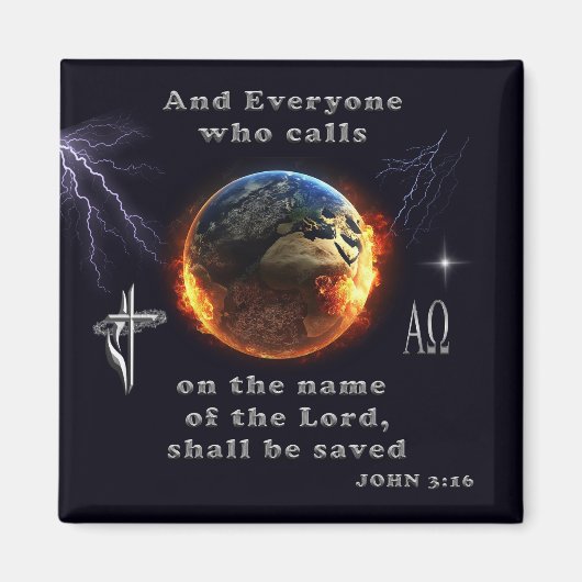 主の名を呼ぶ者はみな マグネット (正面)