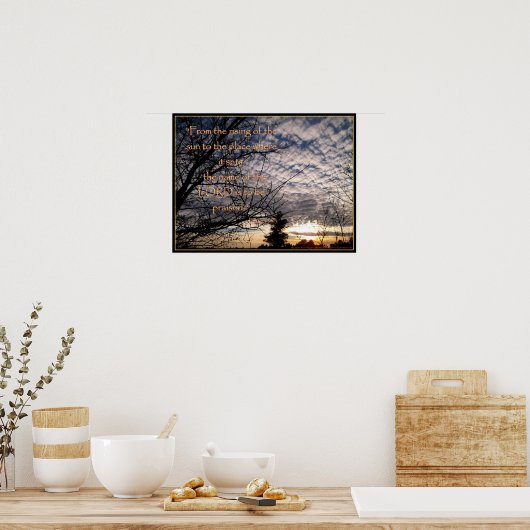 主の名 ポスター (キッチン)