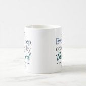 主の命令による一歩一歩の真実 コーヒーマグカップ (中央)