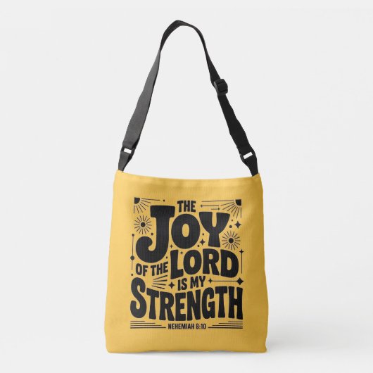 主の喜びが私の力だ クロスボディバッグ (裏面)