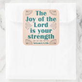 主の喜びはあなたの力のアートデコ スクエアシール (バッグ)
