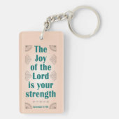 主の喜びはあなたの力アートデコ キーホルダー (裏面)