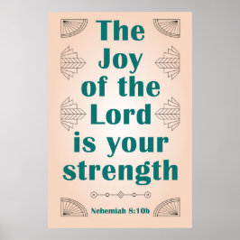 主の喜びはあなたの力アートデコ ポスター