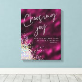 主の喜びはあなたの力KJV節である キャンバスプリント (インサイチュ (ウッドフロア))