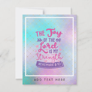 主の喜びは私の力であるパーソナライズされた