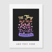 主の喜びは私の力であるパーソナライズされた (正面)