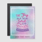 主の喜びは私の力であるパーソナライズされた (正面/裏面)