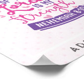 主の喜びは私の力であるパーソナライズされた ポスター (角)