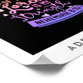 主の喜びは私の力であるパーソナライズされた ポスター (角)